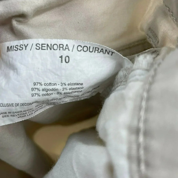 Gloria Vanderbilt Pants Women's 10 Brown Khaki All Around Slimming Effect Capri - Picture 10 of 10